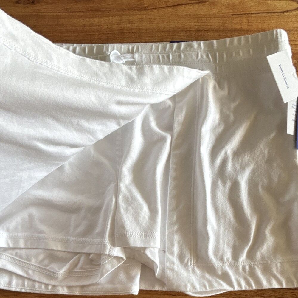 Women's Washed Jersey Slit Skort - JoyLab White L - Picture 3 of 8
